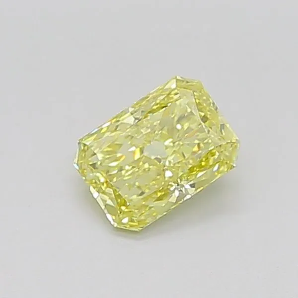 0.86ct RADIANT Fancy Intense Yellow SI1 Coloured Lab diamond