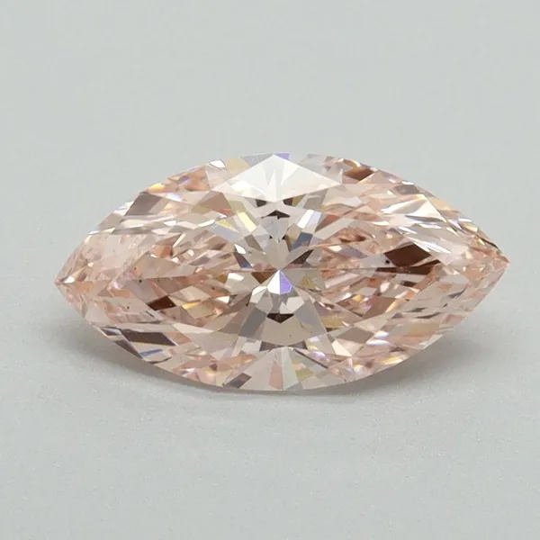 0.93ct MARQUISE Fancy Intense Pink VS2 Coloured Lab diamond