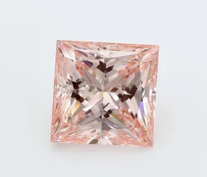 4.02ct PRINCESS Fancy Intense Pink VS1 Coloured Lab diamond