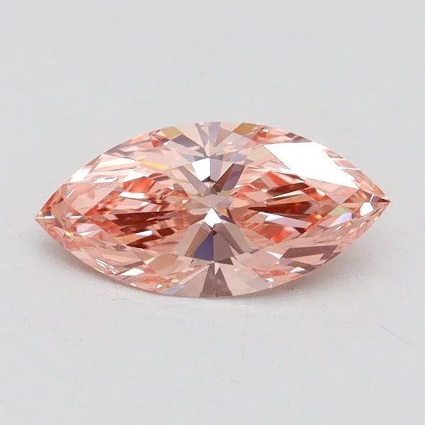 0.84ct MARQUISE Fancy Intense Pink VS1 Coloured Lab diamond