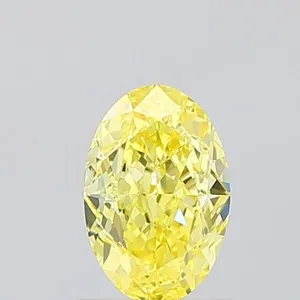 1.01ct OVAL Fancy Intense Yellow VVS2 Coloured Lab diamond