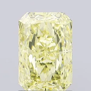 1.33ct RADIANT Fancy Intense Yellow VS1 Coloured Lab diamond