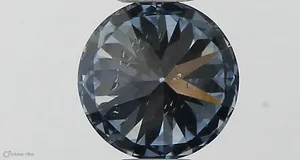 0.45ct ROUND Fancy Vivid Blue SI2 Coloured Lab diamond