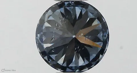 0.45ct ROUND Fancy Vivid Blue SI2 Coloured Lab diamond