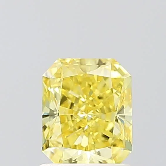 1.11ct RADIANT Fancy Vivid Yellow VVS1 Coloured Lab diamond