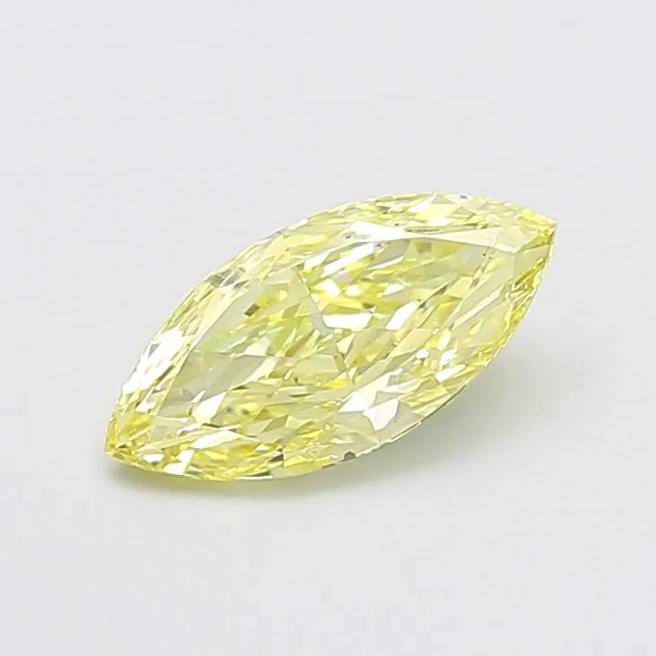 1.56ct MARQUISE Fancy Yellow VS1 Coloured Lab diamond