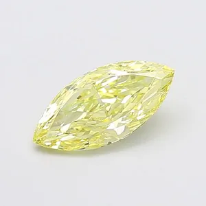 1.56ct MARQUISE Fancy Yellow VS1 Coloured Lab diamond