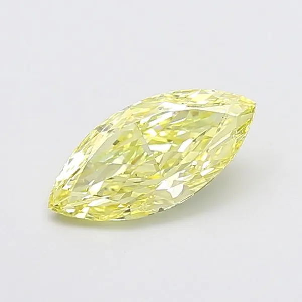 1.56ct MARQUISE Fancy Yellow VS1 Coloured Lab diamond