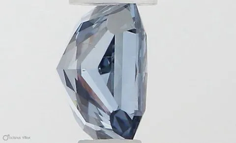 0.51ct RADIANT Fancy Vivid Blue VS2 Coloured Lab diamond