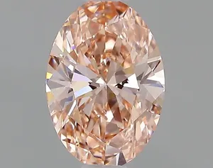 1ct OVAL Fancy Vivid Pink VVS2 Coloured Lab diamond