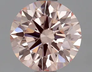 0.87ct ROUND Fancy Intense Pink VVS1 Coloured Lab diamond