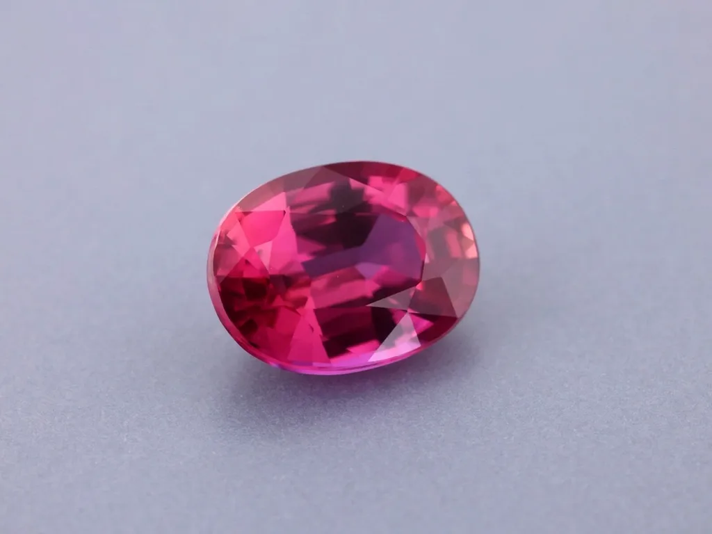 1.01ct Red Ruby, Oval gemstone