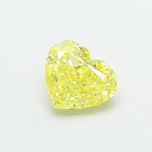 1.51ct HEART Fancy Intense Yellow VVS2 Coloured Lab diamond