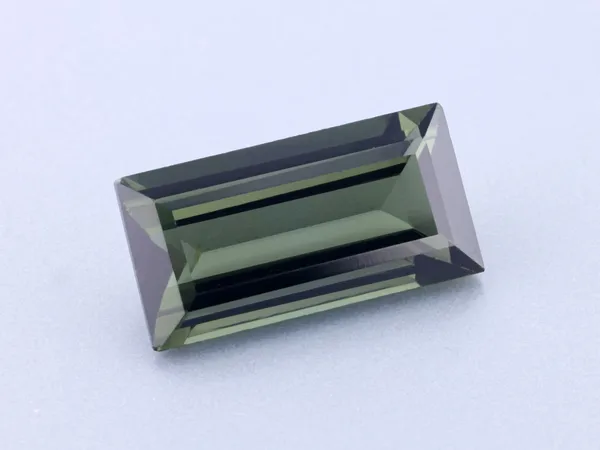2.71ct Green Tourmaline, Baguette cut gemstone