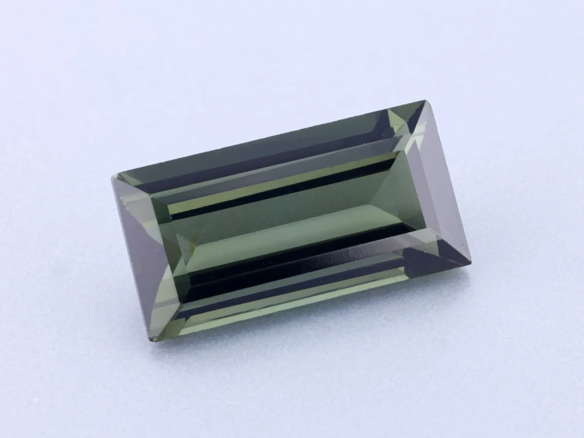 2.71ct Green Tourmaline, Baguette gemstone
