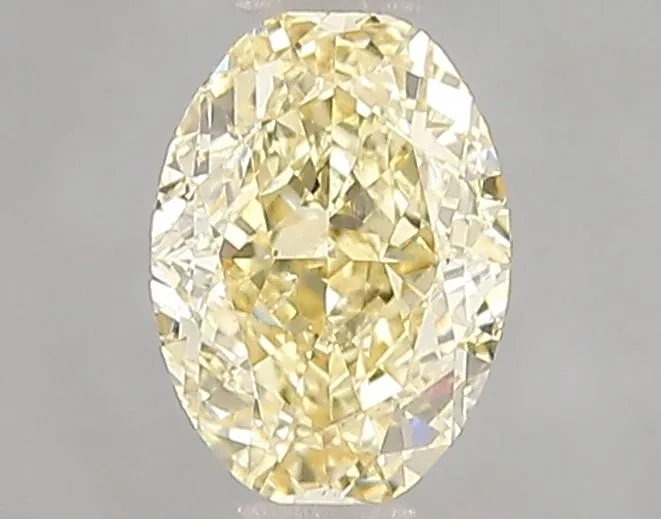 1.00ct OVAL Fancy Yellow VS2 Coloured Lab diamond