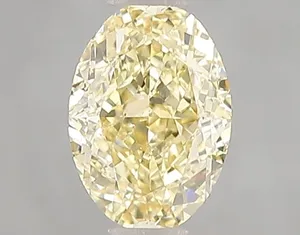 1ct OVAL Fancy Yellow VS2 Coloured Lab diamond