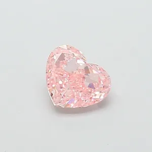 1ct HEART Fancy Vivid Pink VS1 Coloured Lab diamond