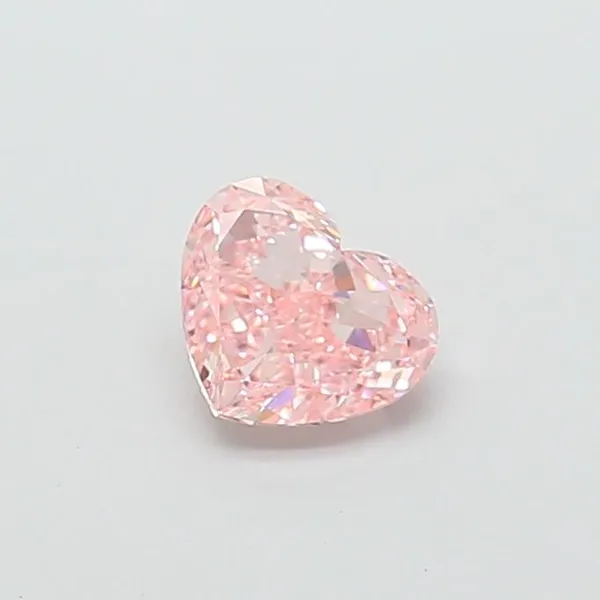1ct HEART Fancy Vivid Pink VS1 Coloured Lab diamond