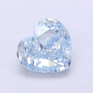 1.03ct HEART Fancy Vivid Blue VVS1 Coloured Lab diamond