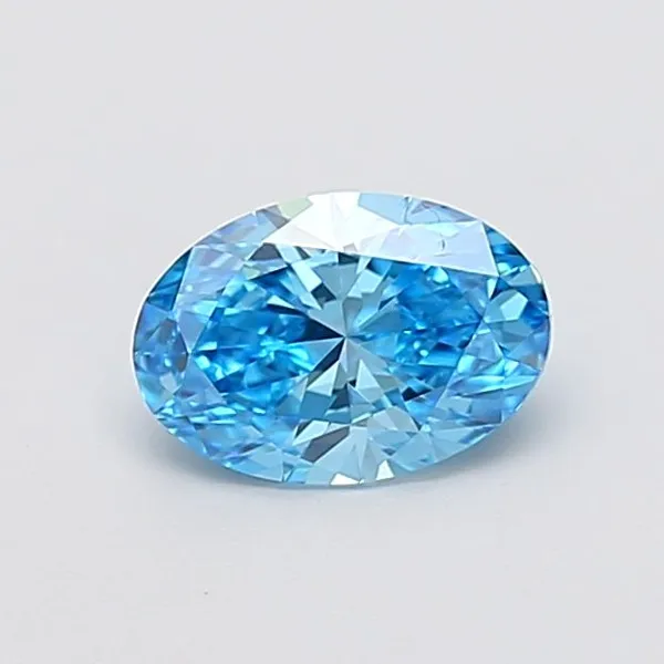 1.1ct OVAL Fancy Vivid Blue VS1 Coloured Lab diamond