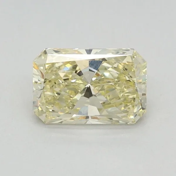 0.59ct RADIANT Fancy Light Yellow VVS2 Coloured Lab diamond