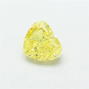 1.53ct HEART Fancy Intense Yellow VS1 Coloured Lab diamond