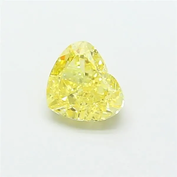 1.53ct HEART Fancy Intense Yellow VS1 Coloured Lab diamond
