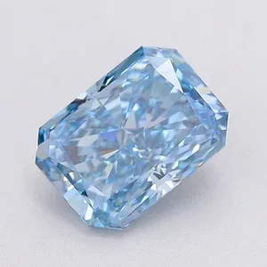 1.05ct RADIANT Fancy Vivid Blue VVS2 Coloured Lab diamond