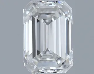 0.44ct EMERALD F FL Natural diamond