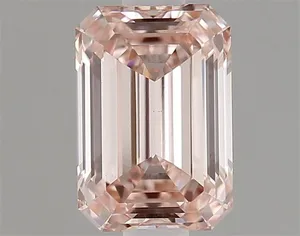 1.21ct EMERALD Fancy Vivid Pink VS1 Coloured Lab diamond