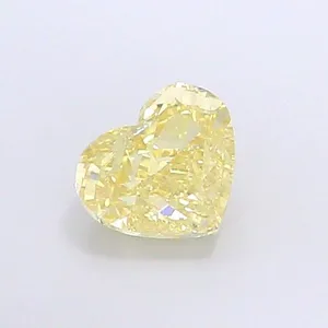 1.24ct HEART Fancy Yellow VS2 Coloured Lab diamond