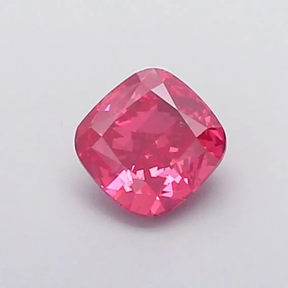 1.08ct CUSHION Fancy Vivid Pink SI2 Coloured Lab diamond