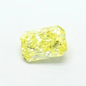 0.85ct RADIANT Fancy Intense Yellow VS1 Coloured Lab diamond