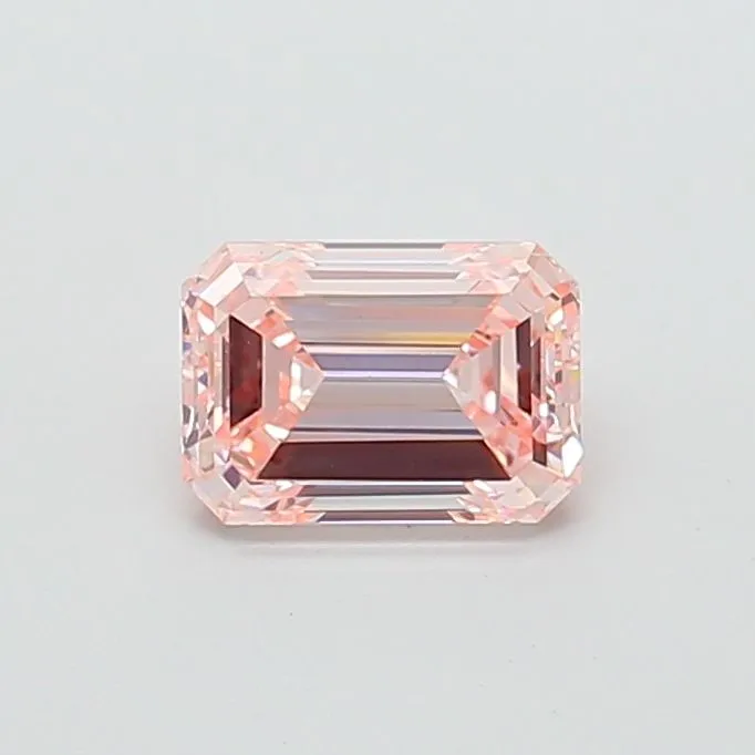 1.60ct EMERALD Fancy Intense Pink VVS2 Coloured Lab diamond