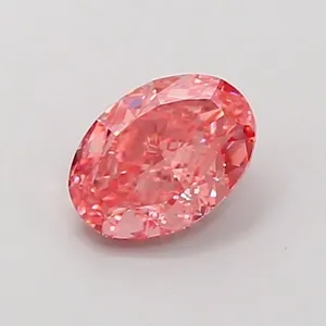 1.12ct OVAL Fancy Vivid Pink VVS2 Coloured Lab diamond