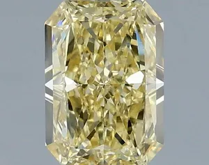 1.07ct RADIANT Fancy Intense Yellow VVS2 Coloured Lab diamond