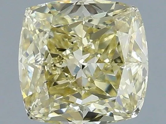 1ct CUSHION Fancy Yellow VS1 Coloured Lab diamond