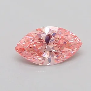 0.51ct MARQUISE Fancy Vivid Pink VS2 Coloured Lab diamond