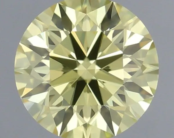 0.33ct ROUND Fancy Intense Yellow VS1 Coloured Lab diamond