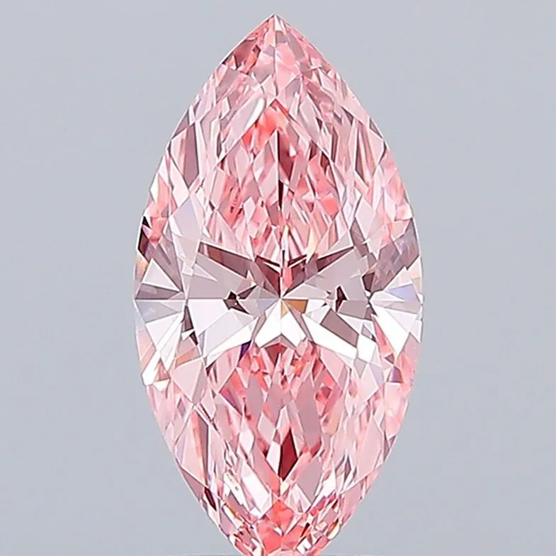 2.58ct MARQUISE Fancy Vivid Pink VS1 Coloured Lab diamond
