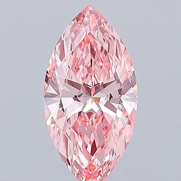 2.58ct MARQUISE Fancy Vivid Pink VS1 Coloured Lab diamond