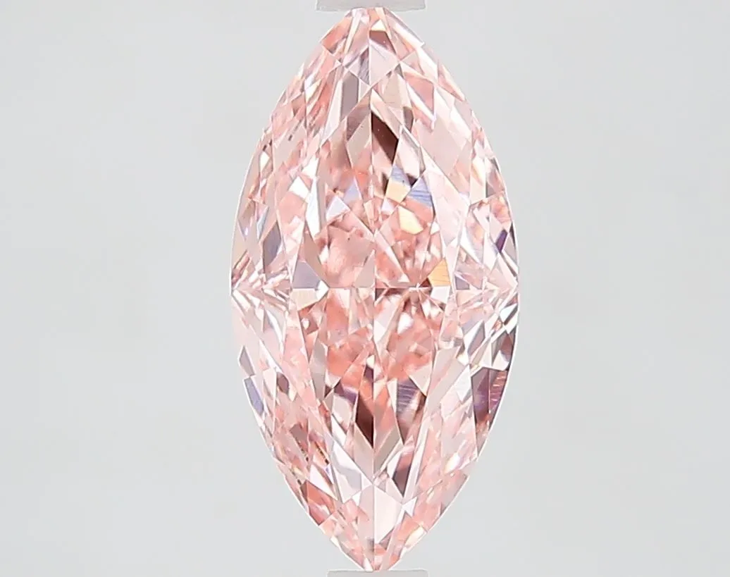 2.01ct MARQUISE Fancy Intense Pink VVS2 Coloured Lab diamond