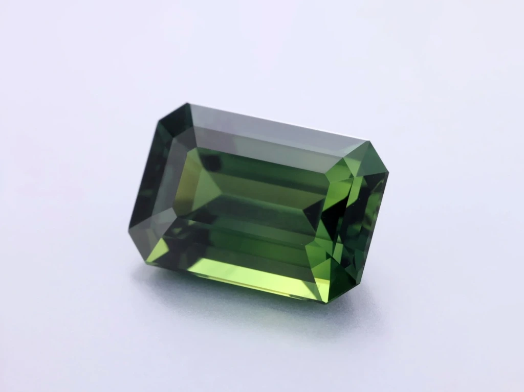5.26ct Green Sapphire, Emerald Cut gemstone