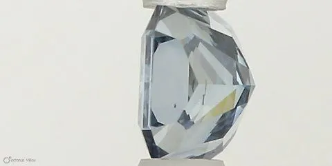 0.39ct RADIANT Fancy Vivid Blue SI1 Coloured Lab diamond