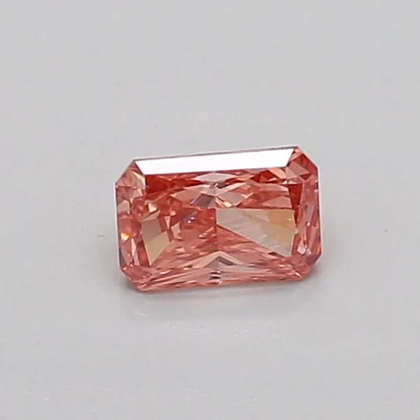 0.31ct RADIANT Fancy Vivid Brownish Pink VVS2 Coloured Lab diamond