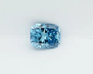 1.08ct CUSHION Fancy Vivid Blue VS1 Coloured Lab diamond