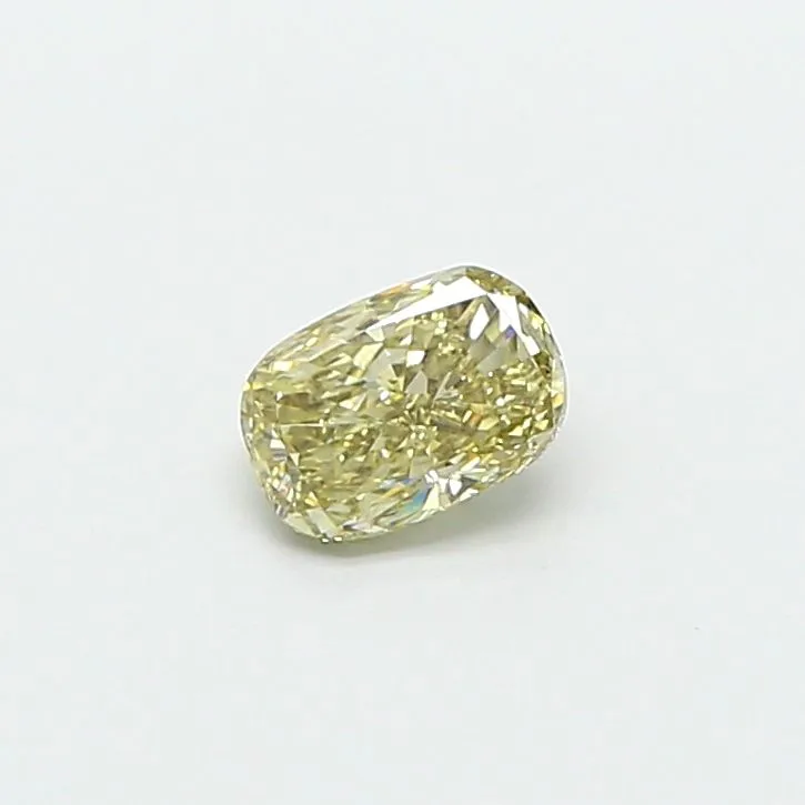0.73ct CUSHION Fancy Light Grayish Yellow VS1 Coloured Lab diamond