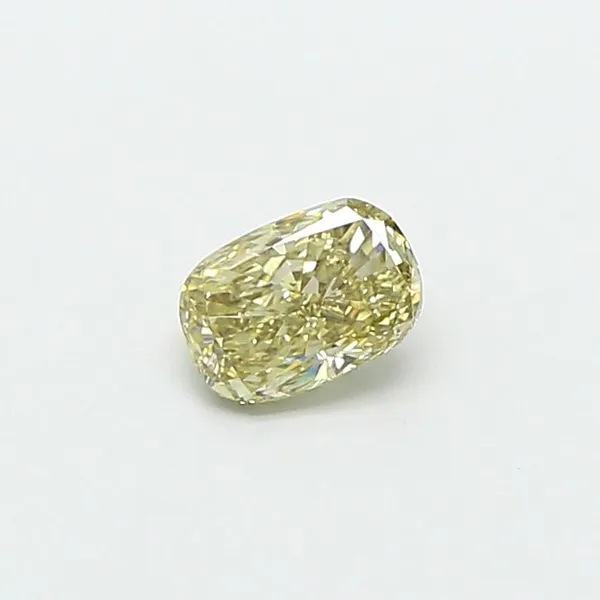 0.73ct CUSHION Fancy Light Grayish Yellow VS1 Coloured Lab diamond