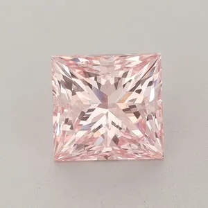 1.12ct PRINCESS Fancy Intense Pink VS2 Coloured Lab diamond